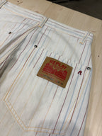 Pantalone Replay Vintage Donna Gessato Bianco Utility