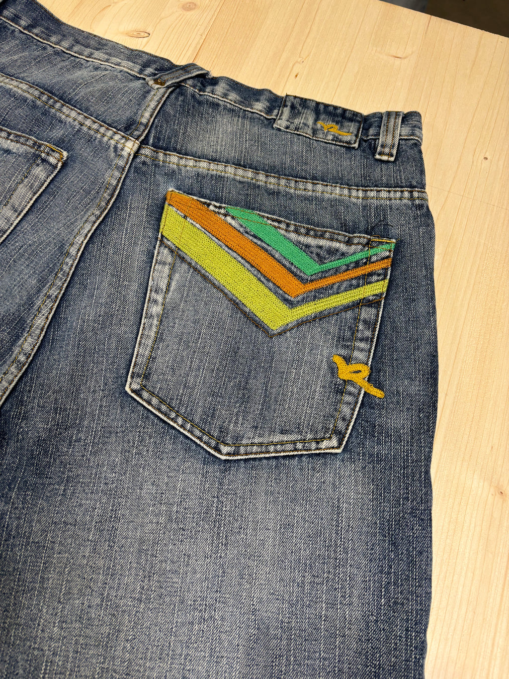 Bermuda Vintage ROCAWEAR Denim Baggy Ricamato