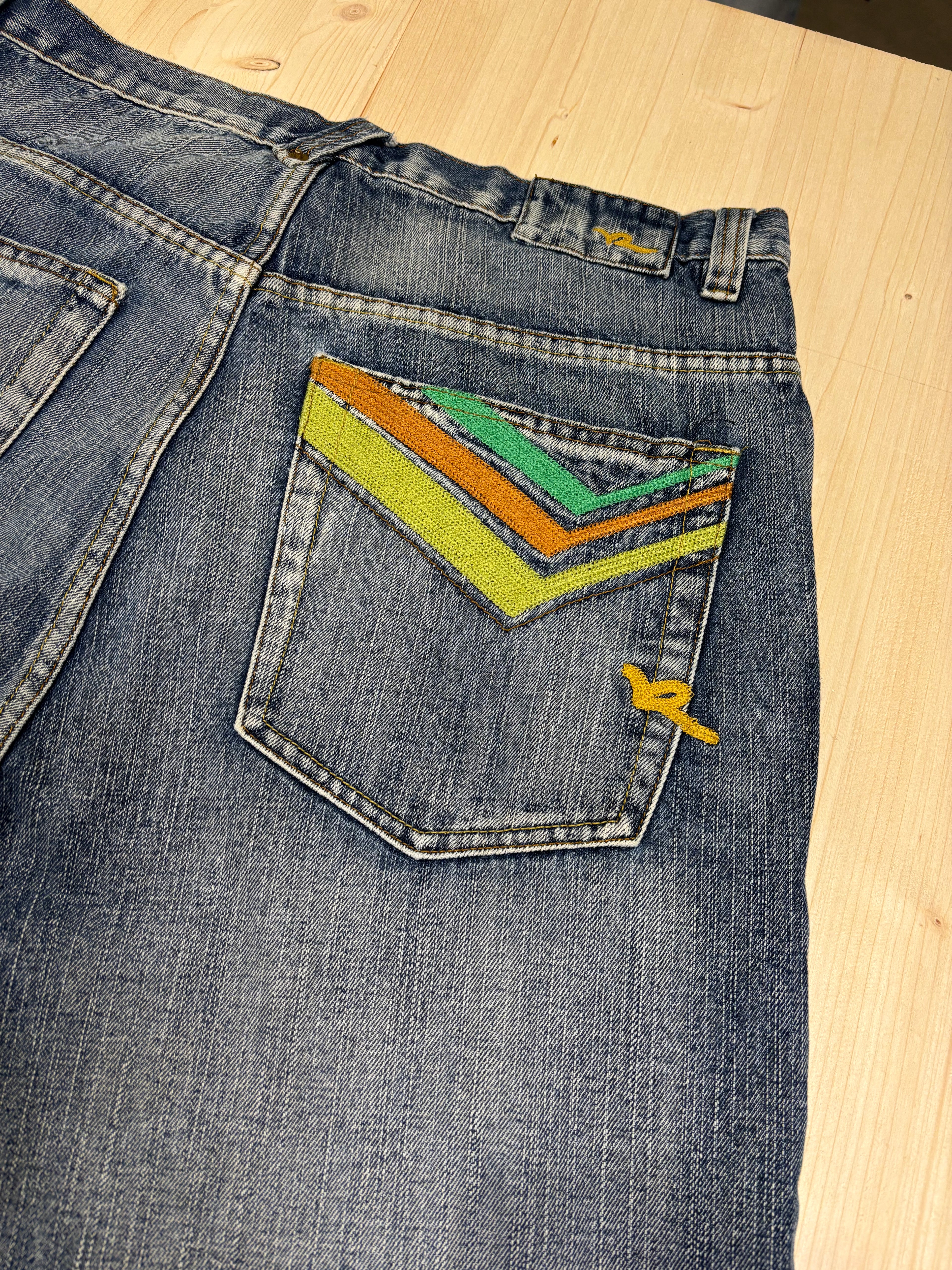 Bermuda Vintage ROCAWEAR Denim Baggy Ricamato