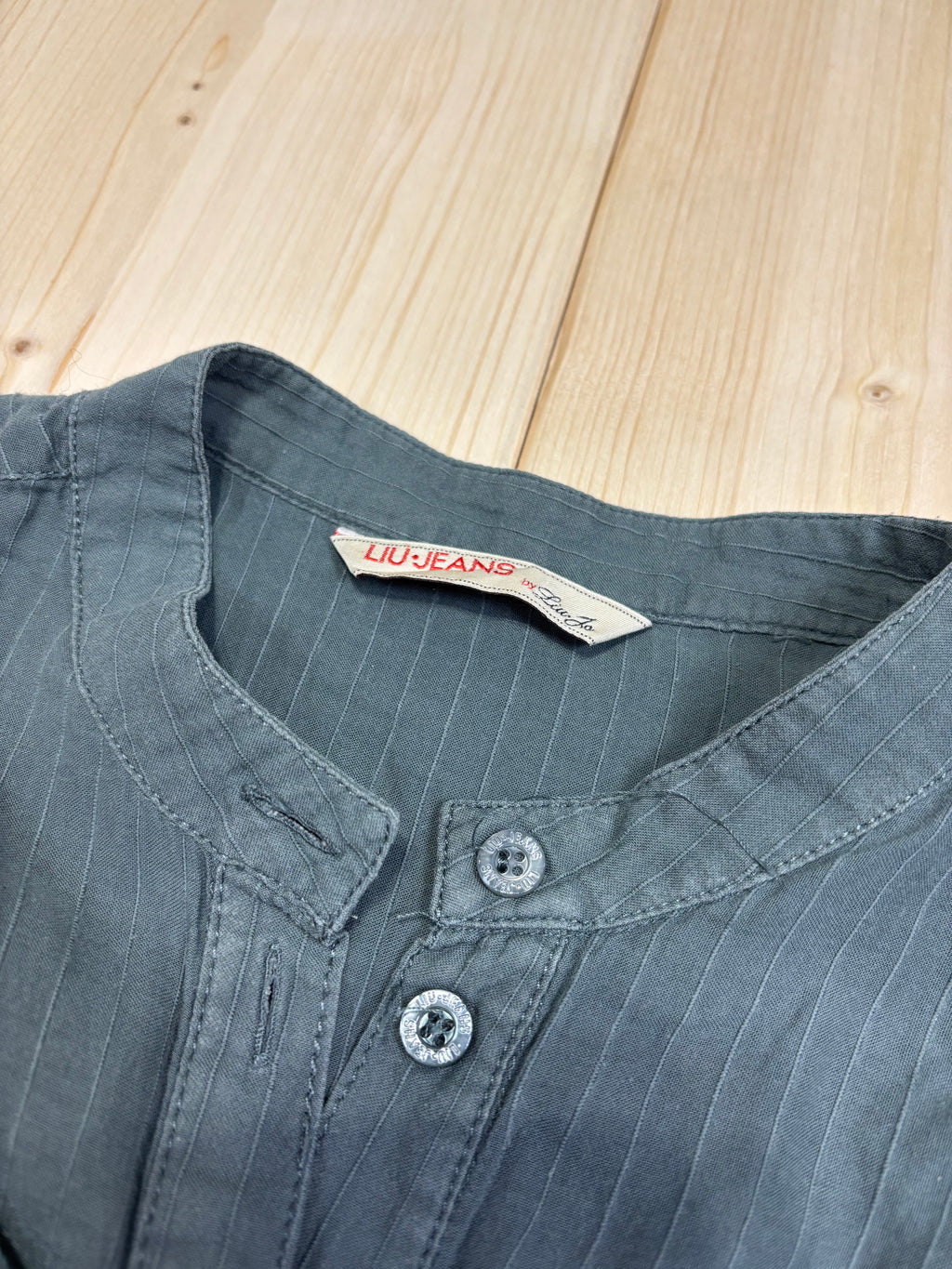 Camicia Donna Liu Jo Jeans Vintage Verde Gessata
