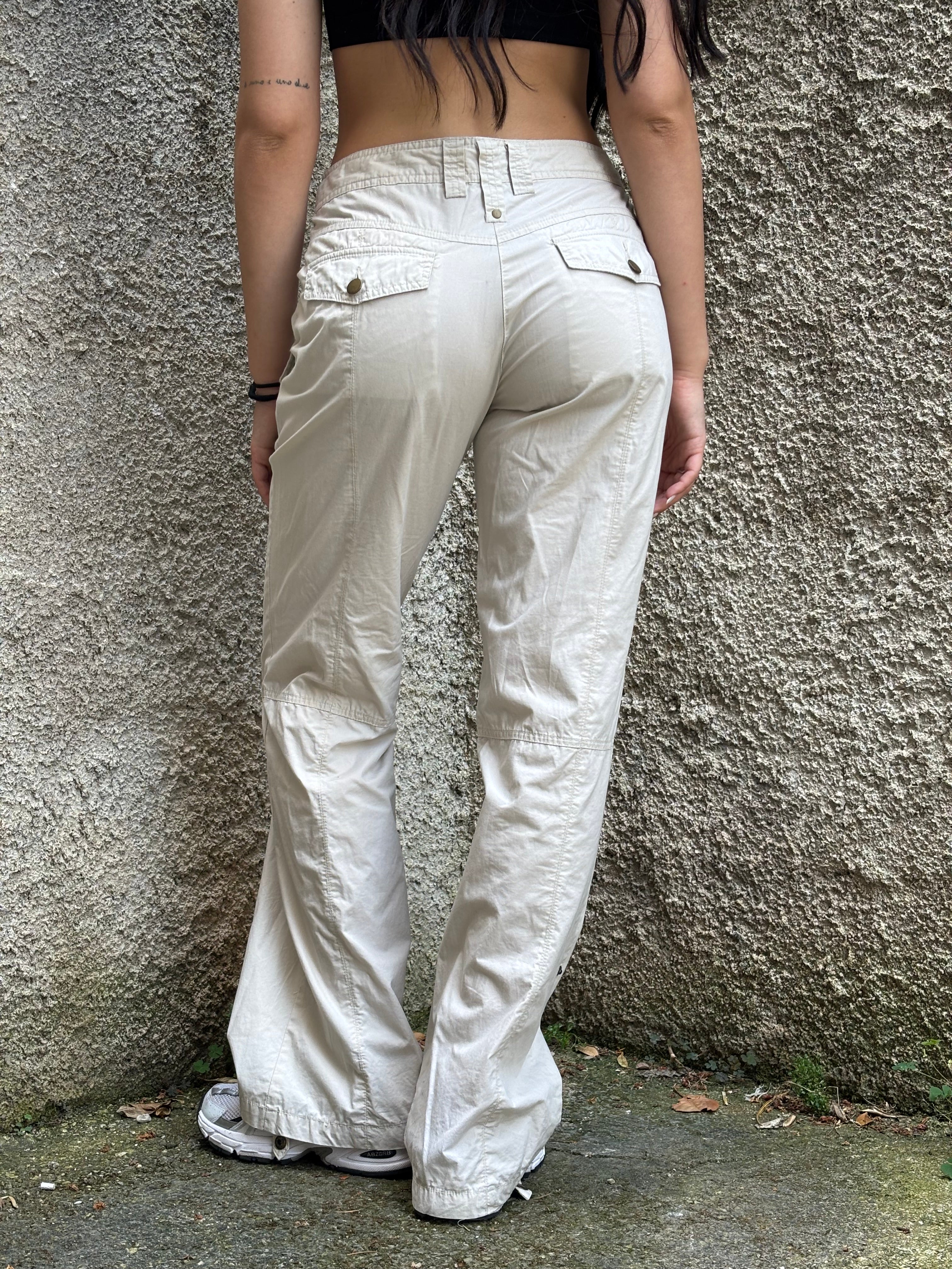 Pantalone Cargo Vintage Beige Oltre Donna