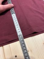 Polo Lacoste Uomo Bordeaux in Cotone a Maniche Lunghe