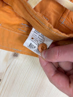 Pantalone Cargo Donna Arancione Vita Bassa / Y2K