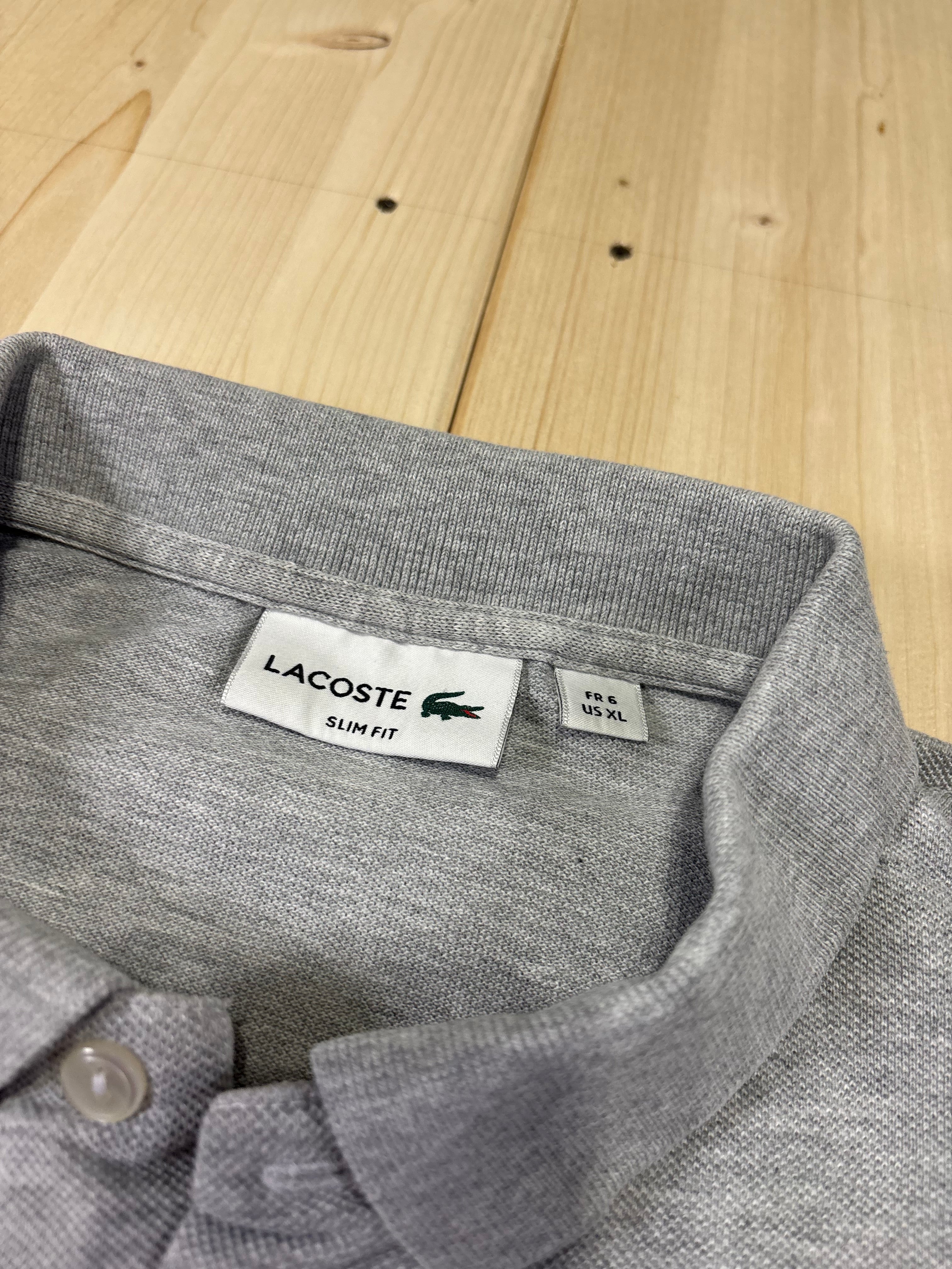 Polo Lacoste Uomo Grigia con Logo Ricamato – Regular Fit