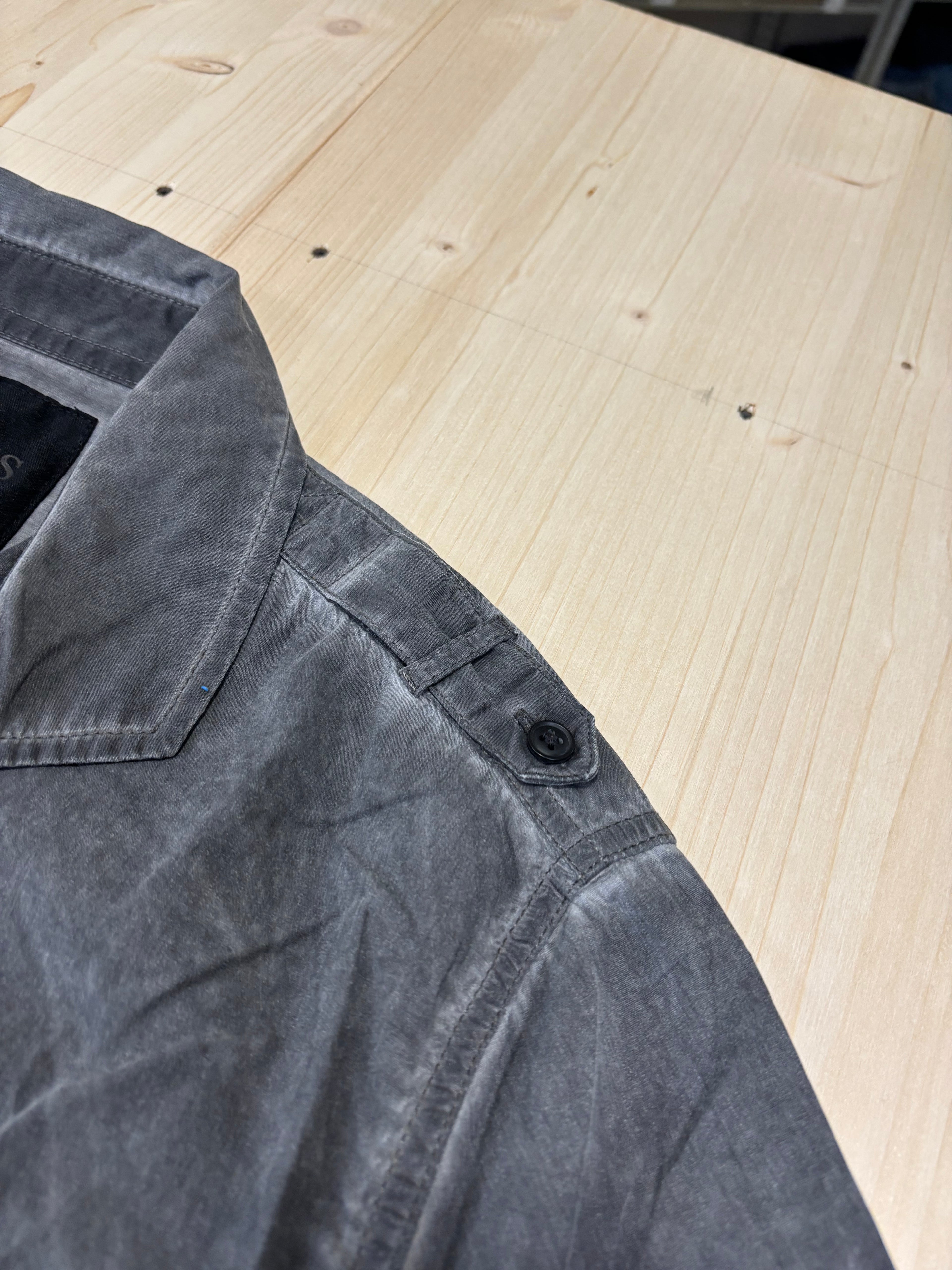 Guess Jeans 1981 Washed Grey Short Sleeve Shirt