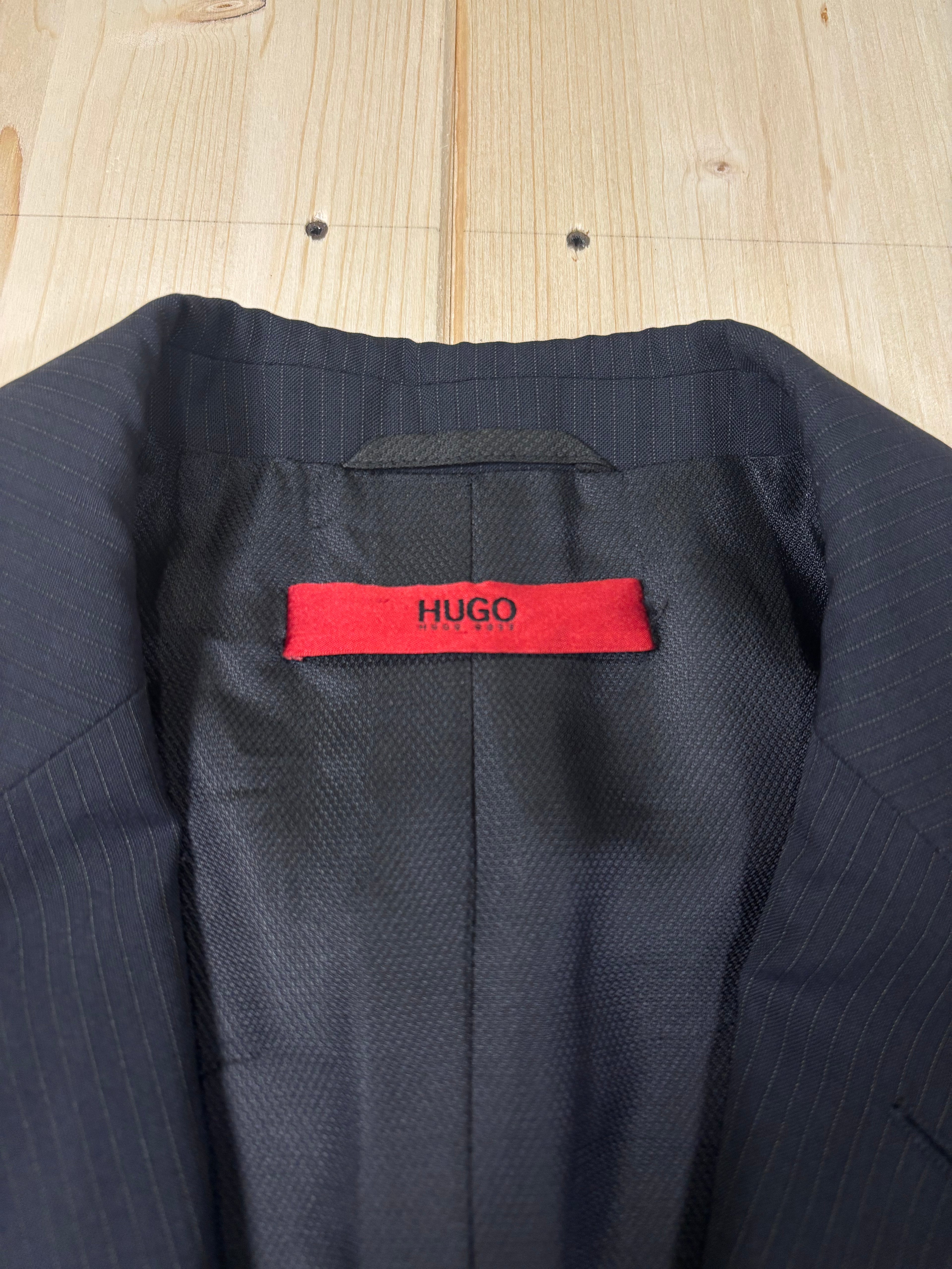 Hugo Boss Navy Wool Blend Blazer Jacket Classic 2 Button Formal
