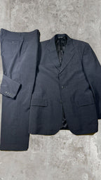 Vintage C.P. Langella Made in Italy Wool Blend Suit Set Grey 2 Piece