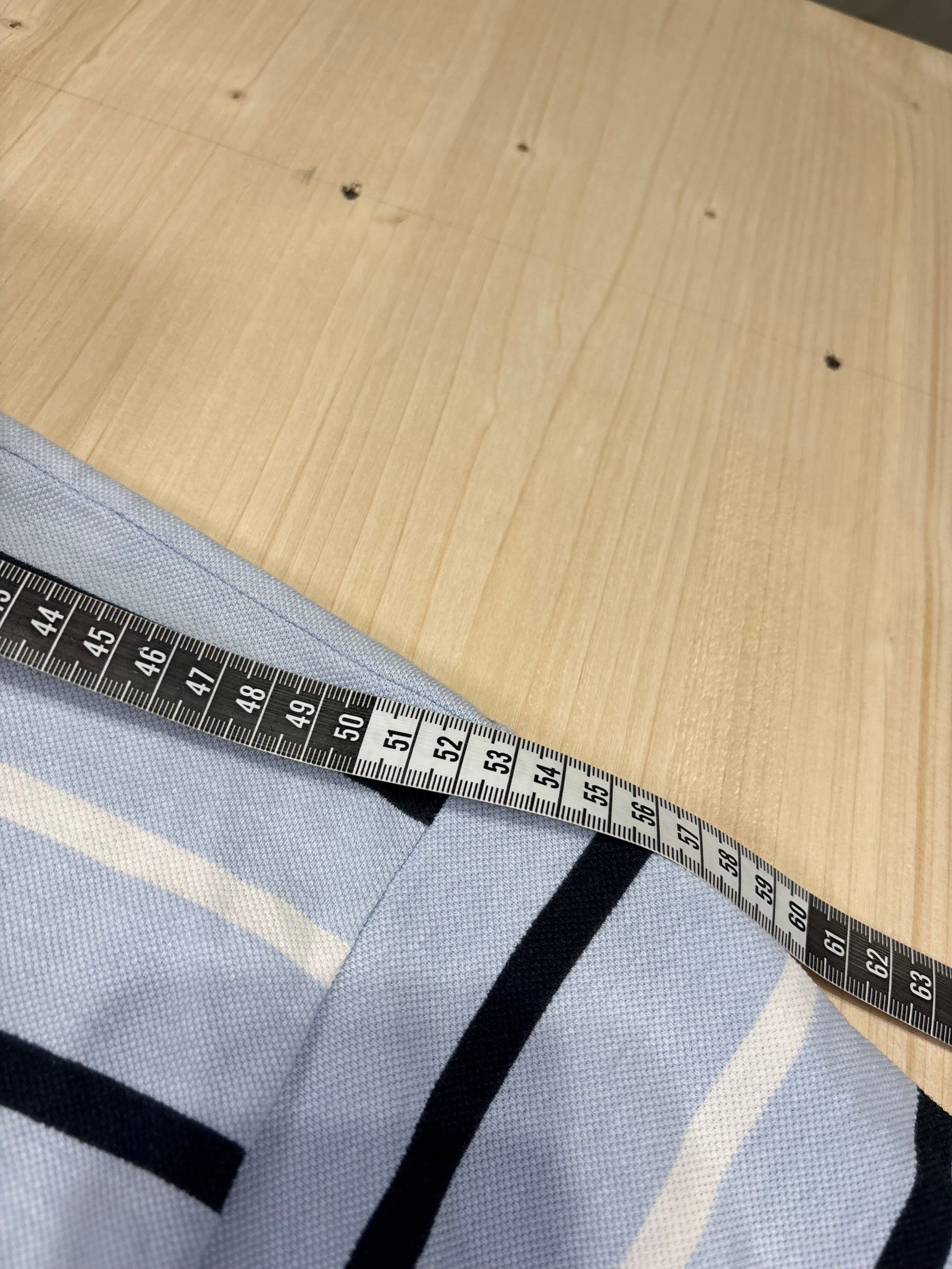 Polo Lacoste Uomo Azzurro Chiaro a Righe Orizzontali con Logo