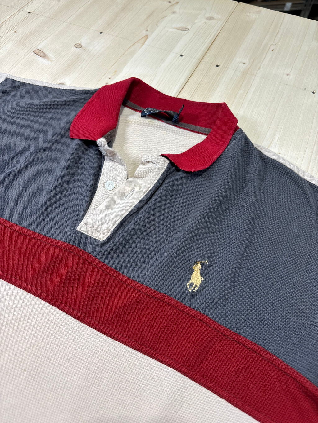 Polo Ralph Lauren Uomo Multicolor Color Block in Cotone con Logo