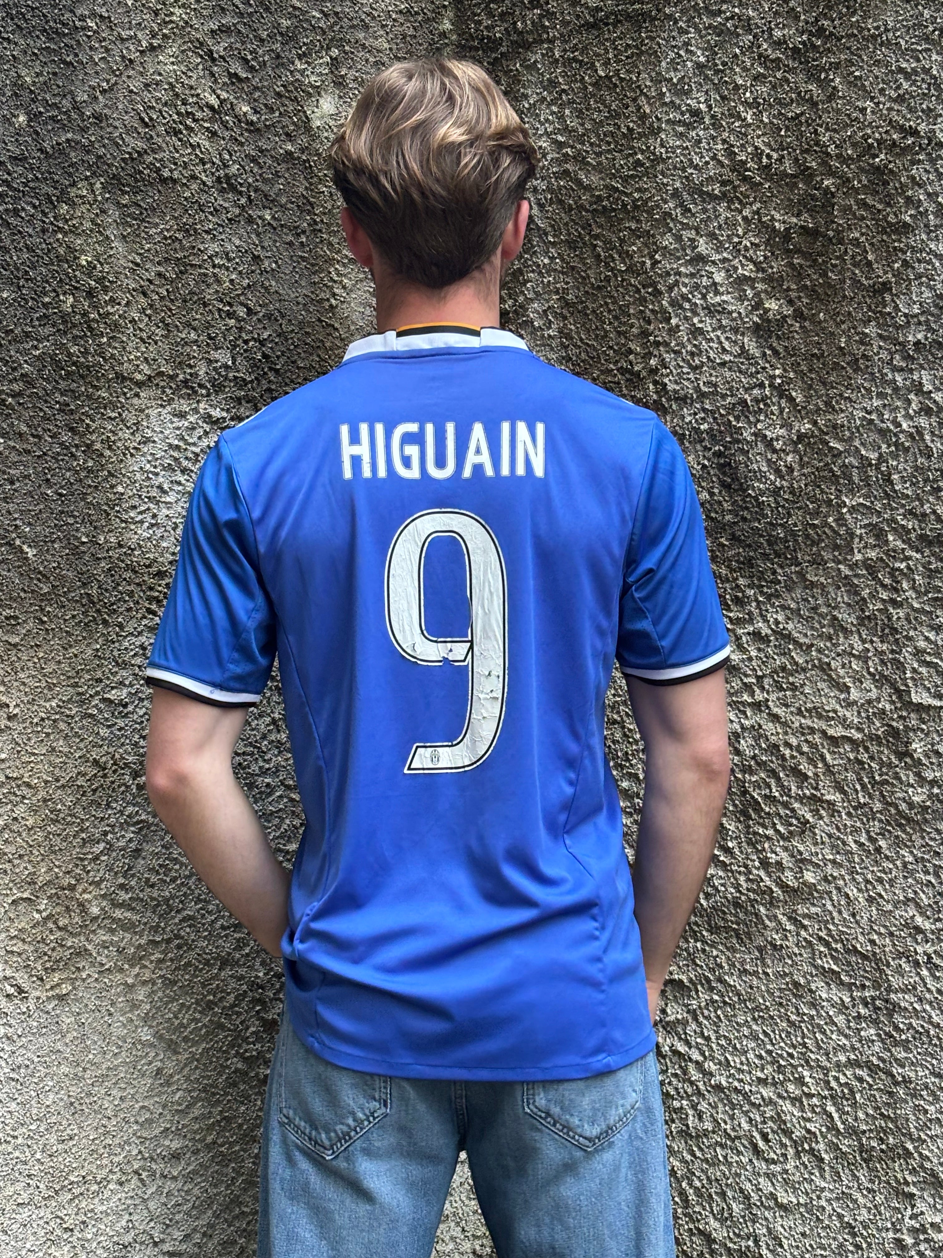 Maglia Juventus Away Adidas 2016/17 Higuain #9 Jeep Blu