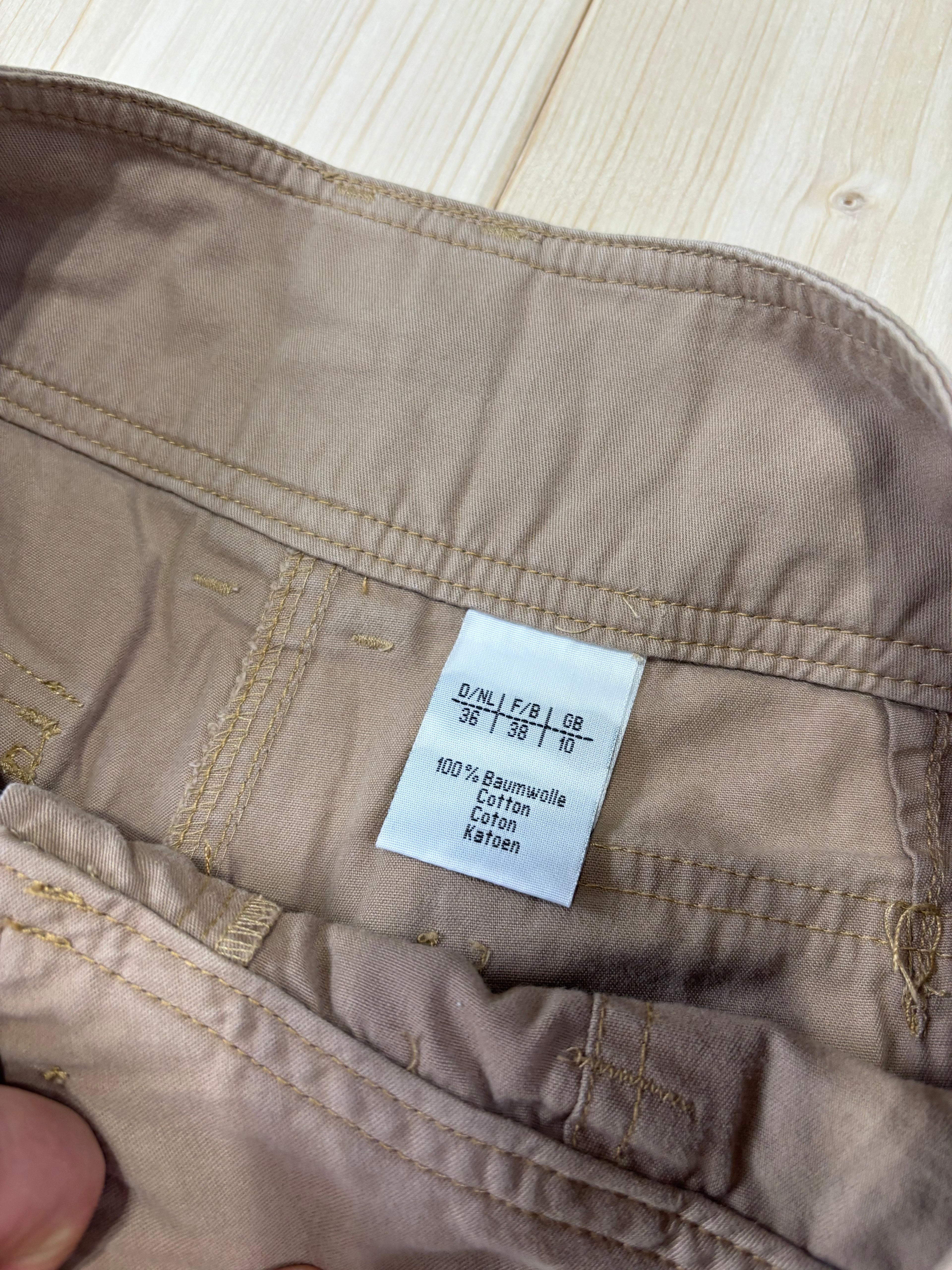 Pantalone Cargo Capri Donna Beige Vintage