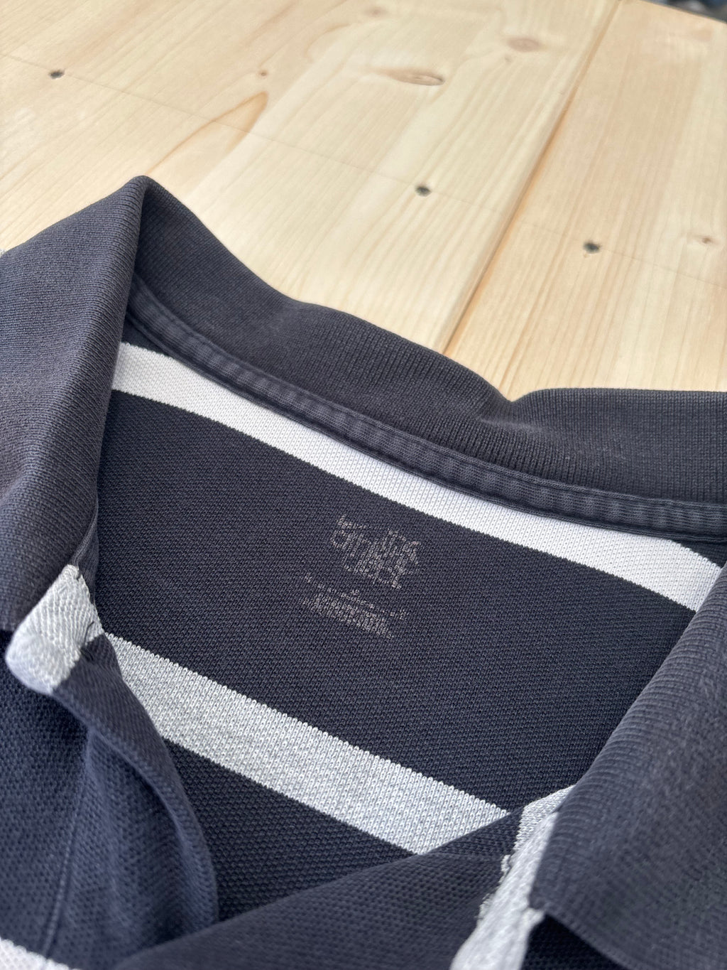 Polo Nike Uomo Nera a Righe con Logo Ricamato – Regular Fit