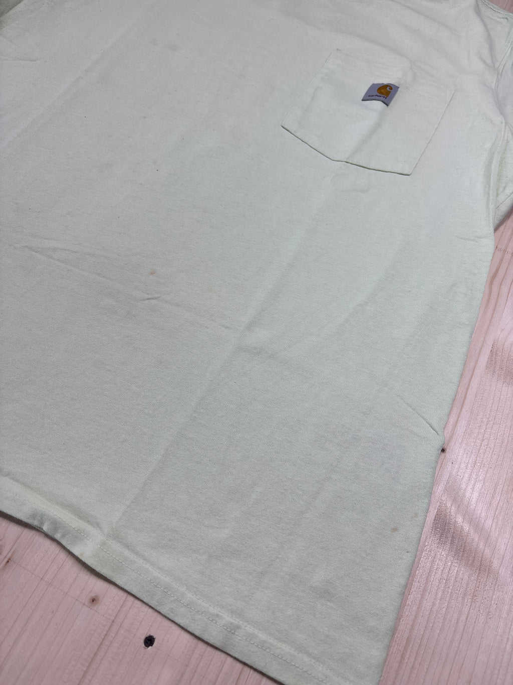 T-Shirt Carhartt Pocket Verde Chiaro Vintage