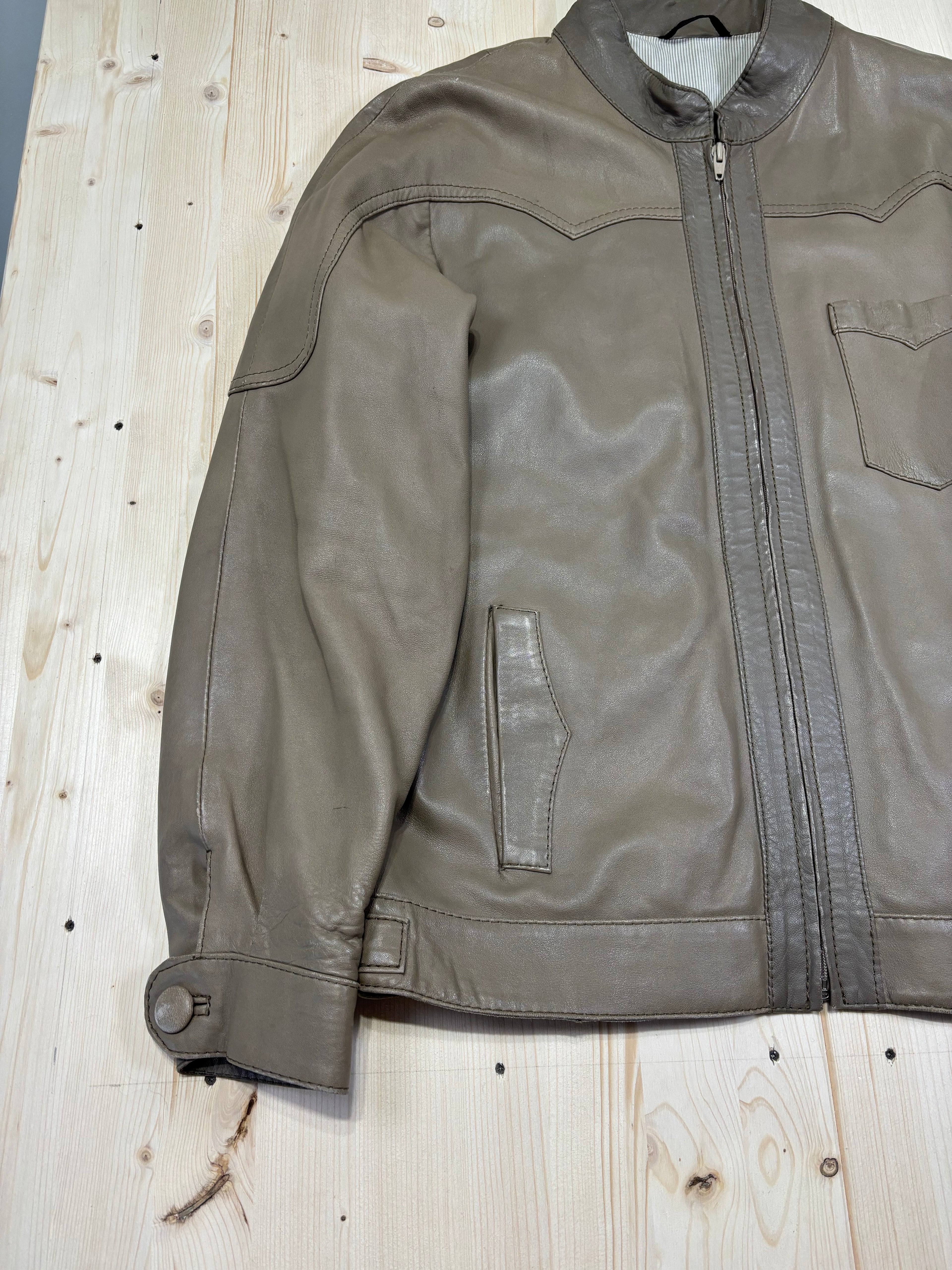 Giubbotto Vintage in Pelle Artigianale - Made in German