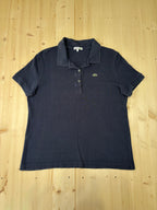 Polo Lacoste Vintage Blu Avio - Maglietta in Piqué Classica