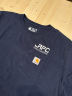 Carhartt Pocket T-Shirt Navy With Work Logo
