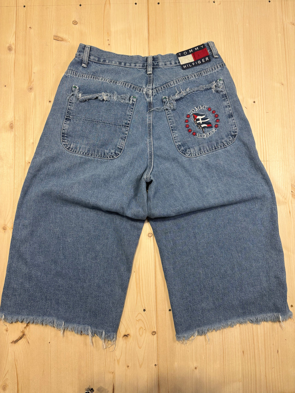 Jeans Bermuda Denim Tommy Hilfiger Vintage Baggy Donna
