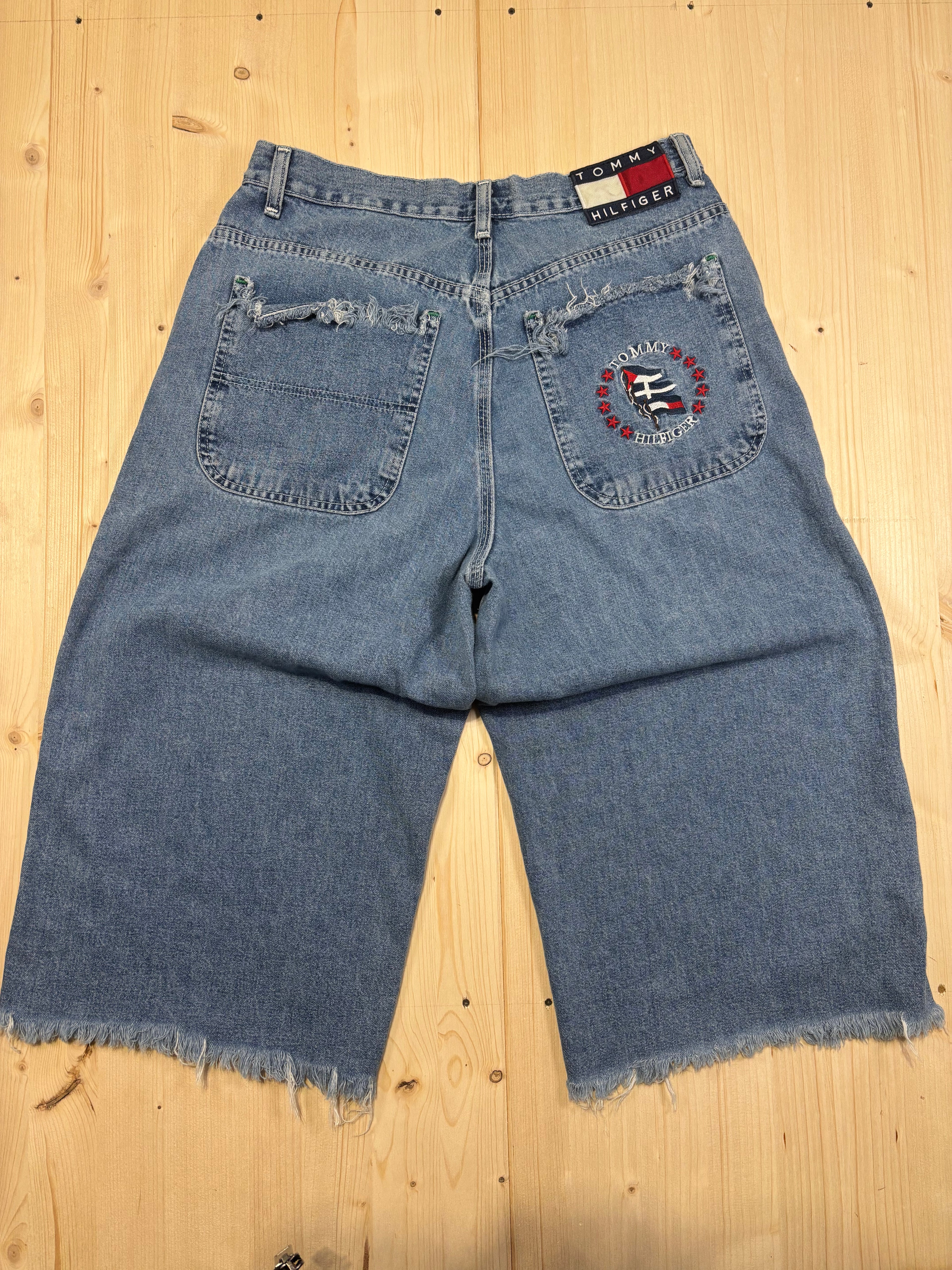 Jeans Bermuda Denim Tommy Hilfiger Vintage Baggy Donna