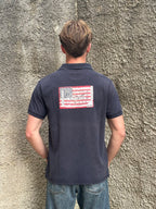 Polo Ralph Lauren Navy Flag Print Polo Shirt