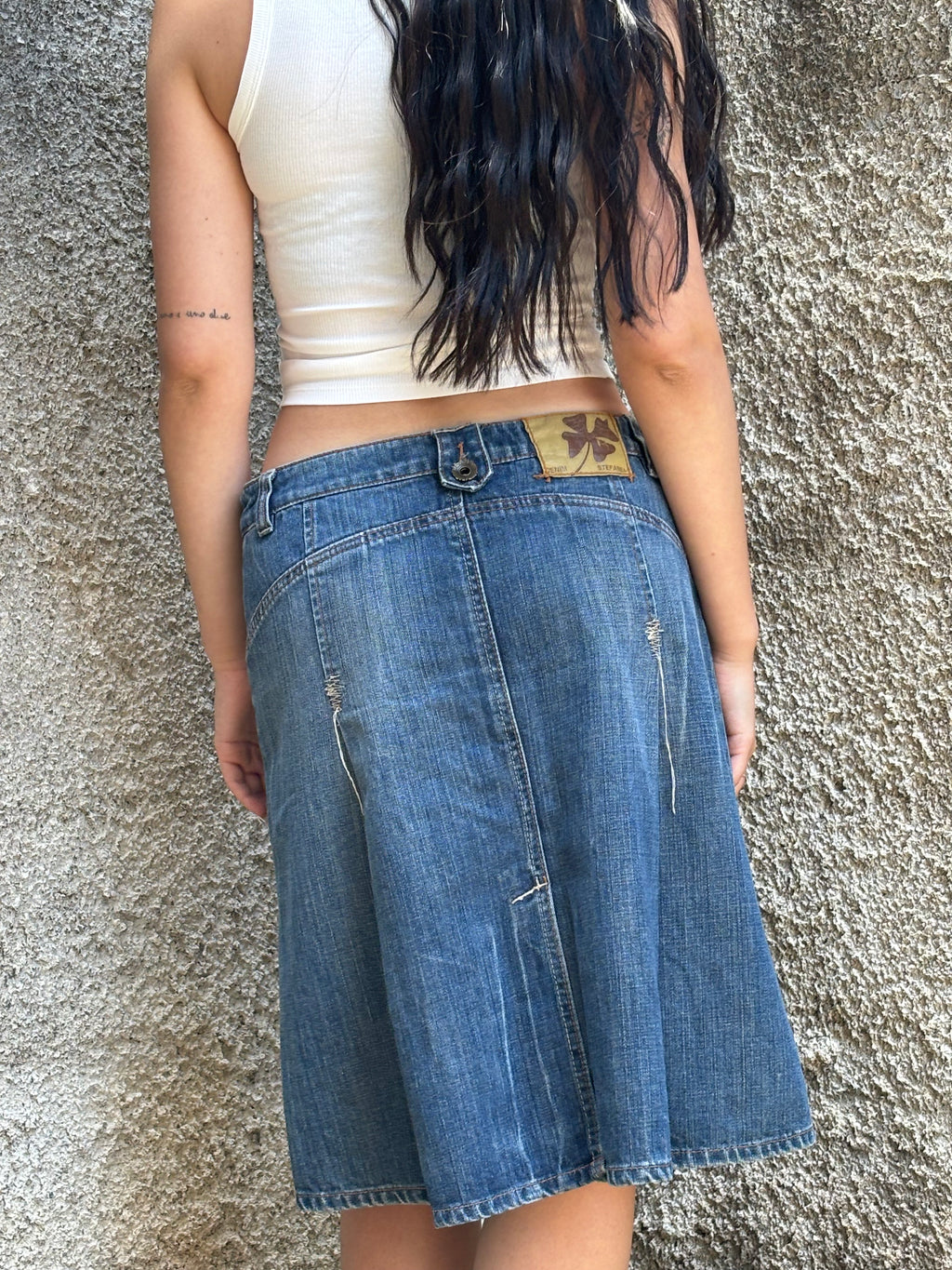 Gonna Loungette Denim Stefanel Vintage Donna