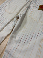 Pantalone Replay Vintage Donna Gessato Bianco Utility