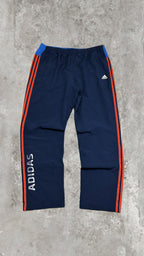 Adidas Vintage Track Pants Blu Navy Rosso Loose Fit