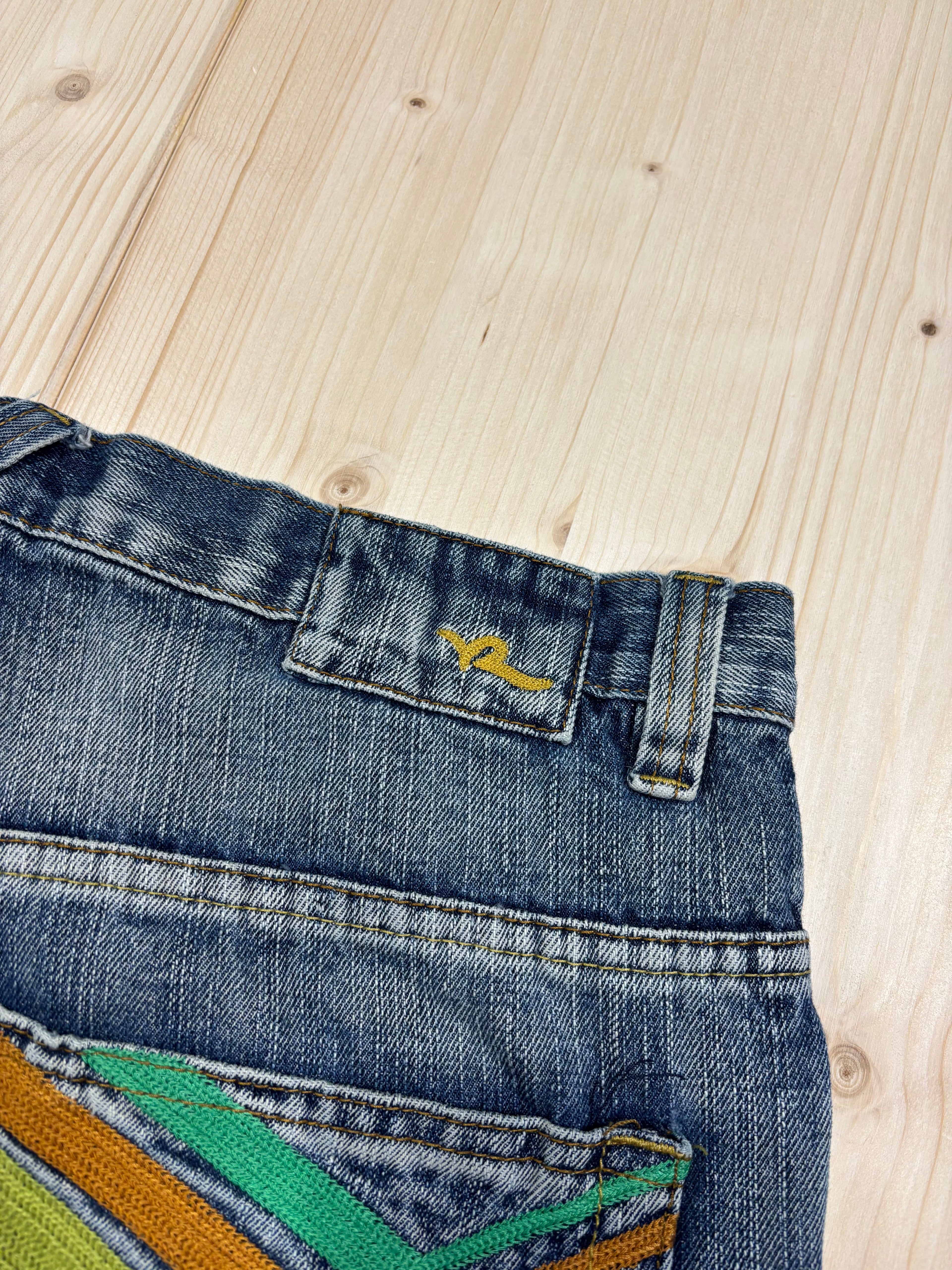 Bermuda Vintage ROCAWEAR Denim Baggy Ricamato