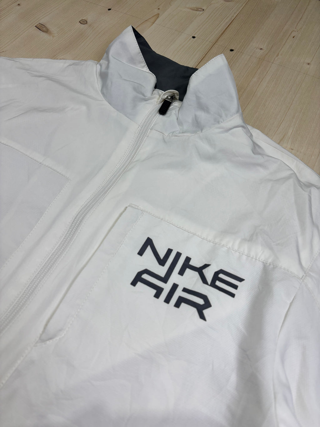 Nike Air White Full Zip Windbreaker Jacket