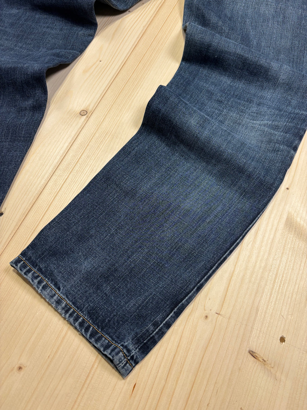 Carhartt Vintage Blue Wash Denim Jeans Straight Leg