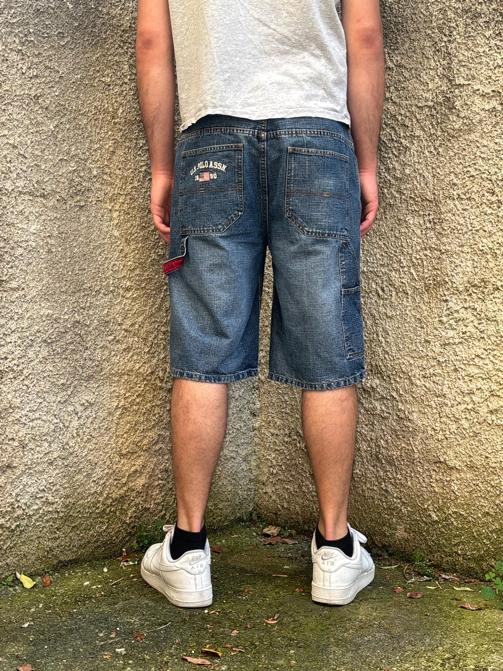 Bermuda Vintage U.S. Polo Assn. Denim Carpenter Ricamato