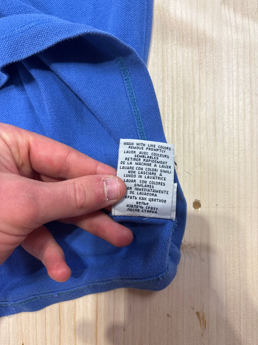 Polo Ralph Lauren Uomo Blu Royal Big Pony con Logo Arancione e Patch sulla Manica