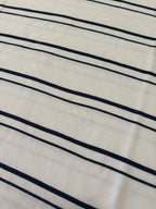 Polo Lacoste Uomo Bianca a Righe Blu con Logo Ricamato