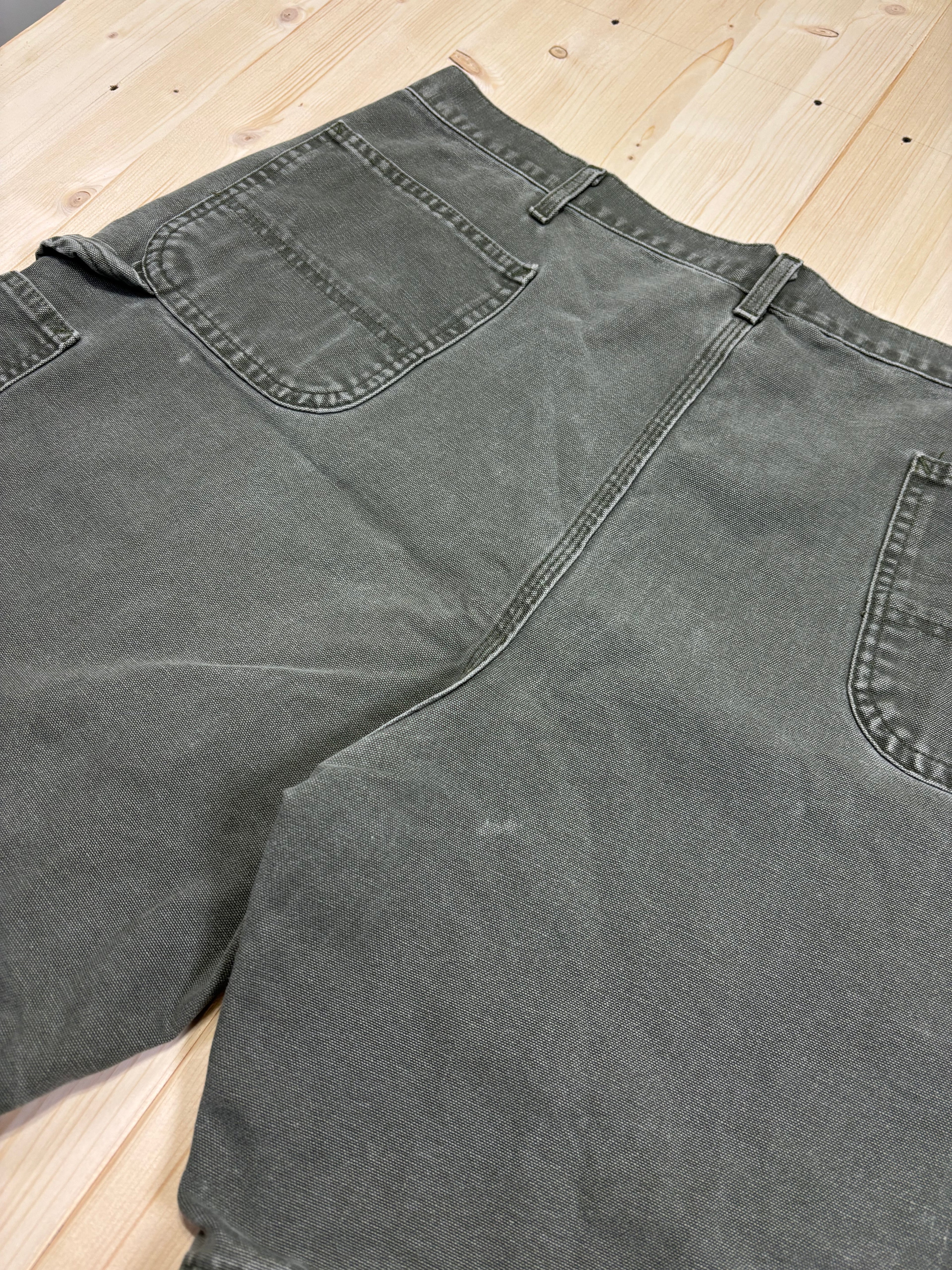 Carhartt Olive Carpenter Shorts Utility Workwear