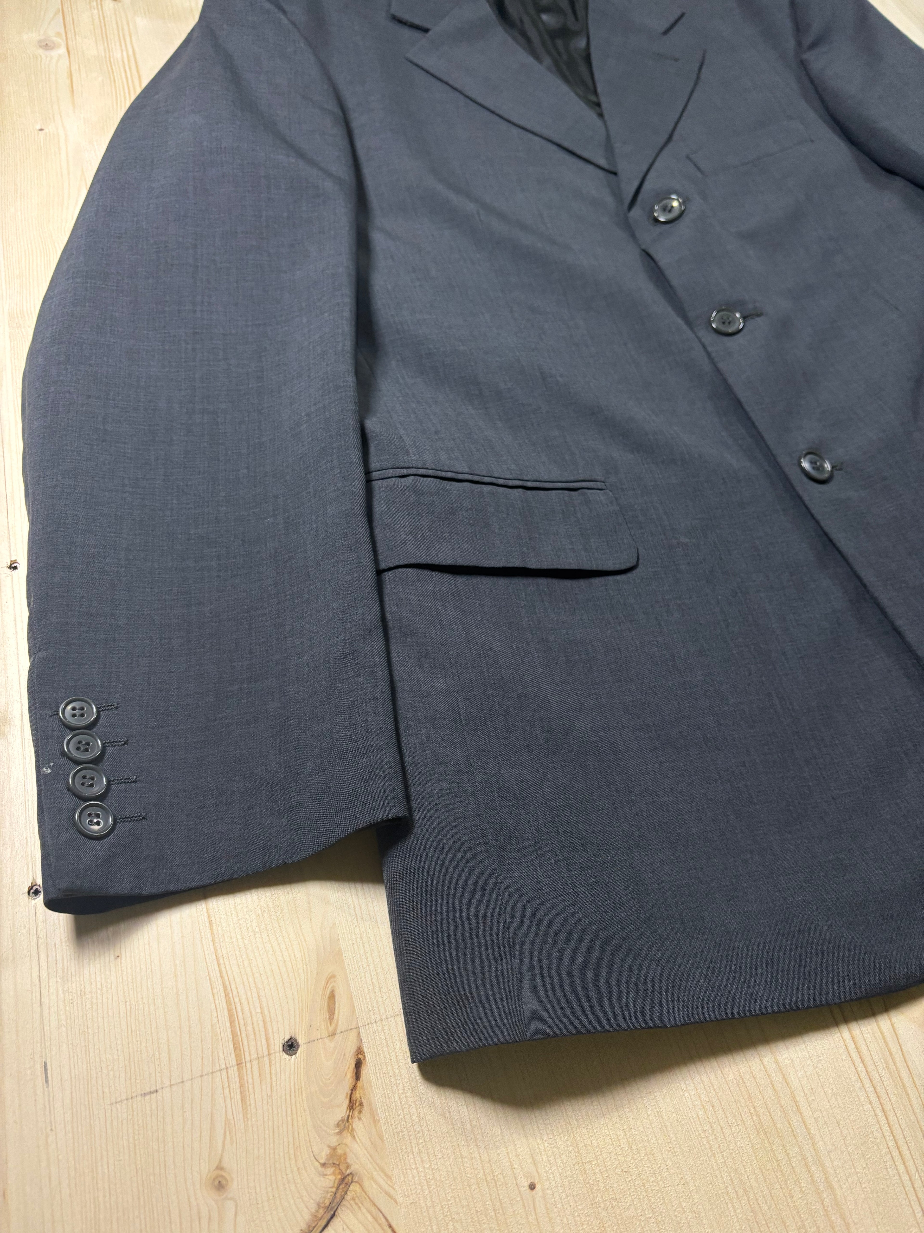 Vintage C.P. Langella Made in Italy Wool Blend Suit Set Grey 2 Piece