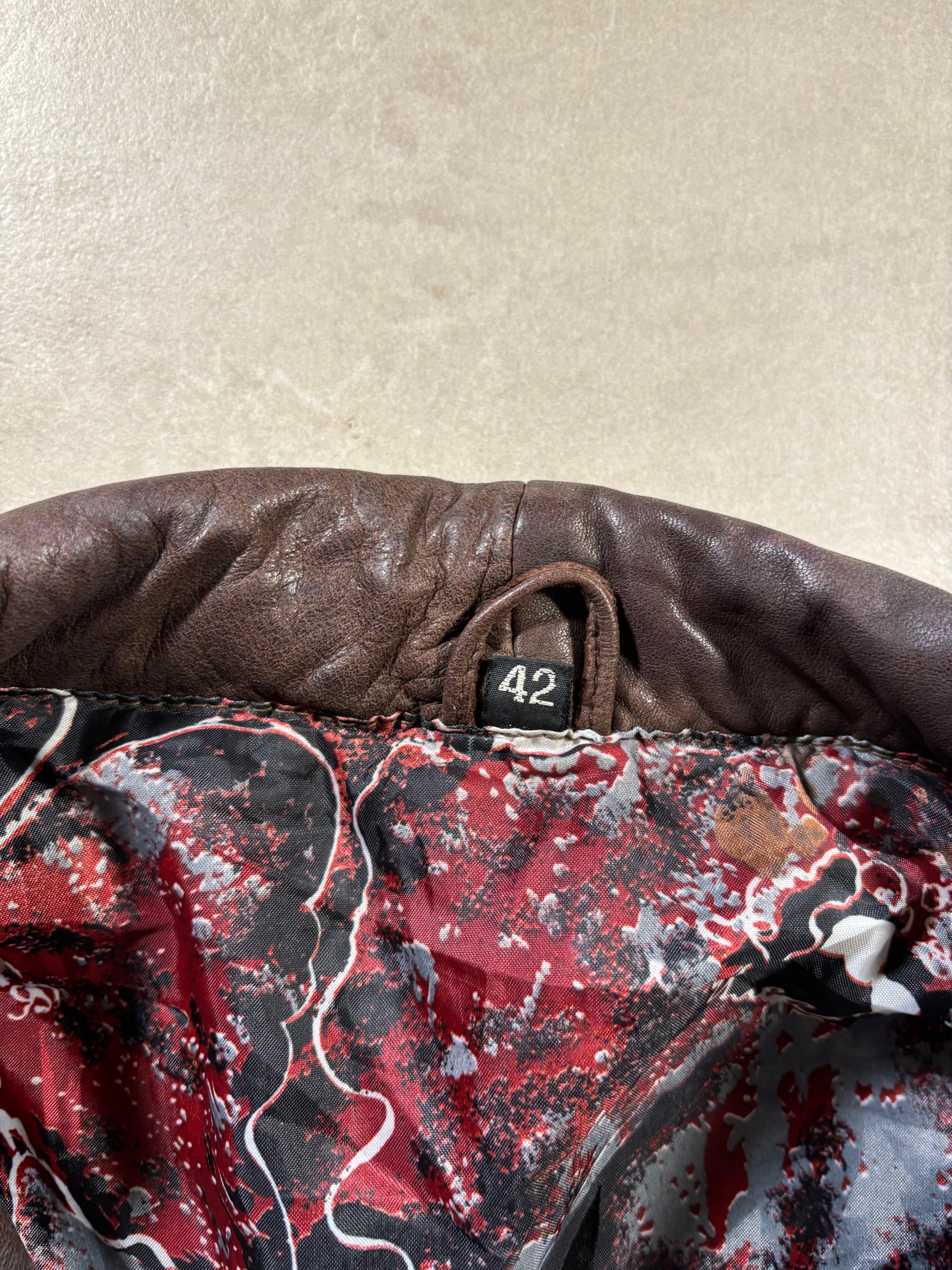 Bomber Vintage 80s in Pelle