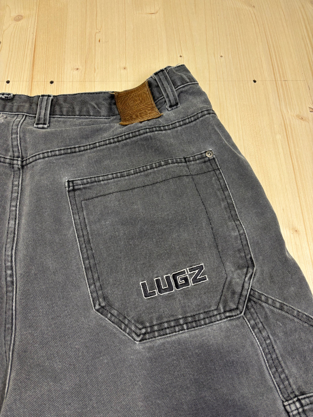 Bermuda Denim Carpenter Lugz Jernz Vintage Y2K Grigio