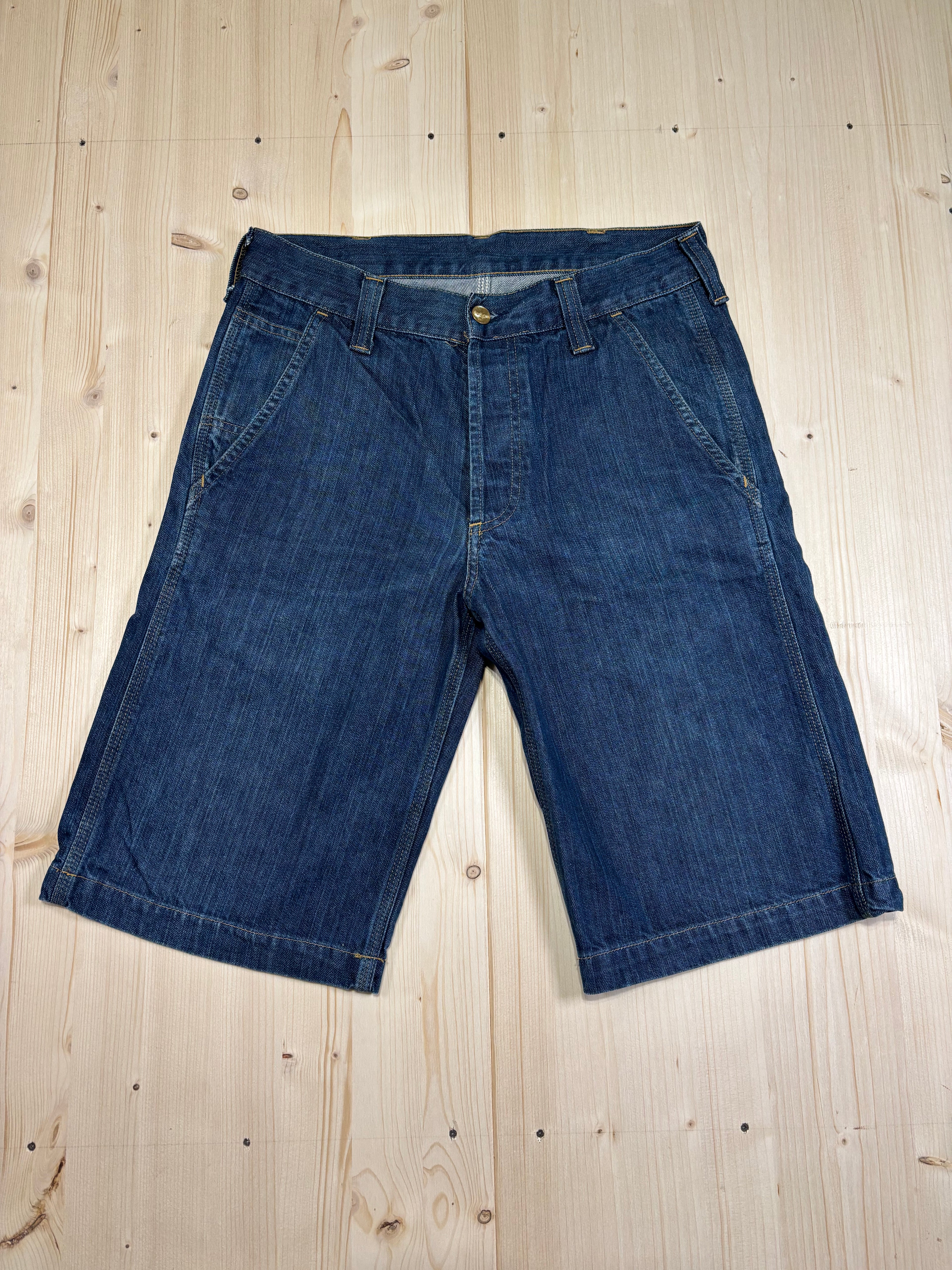 Vintage Carhartt Denim Work Shorts Dark Wash