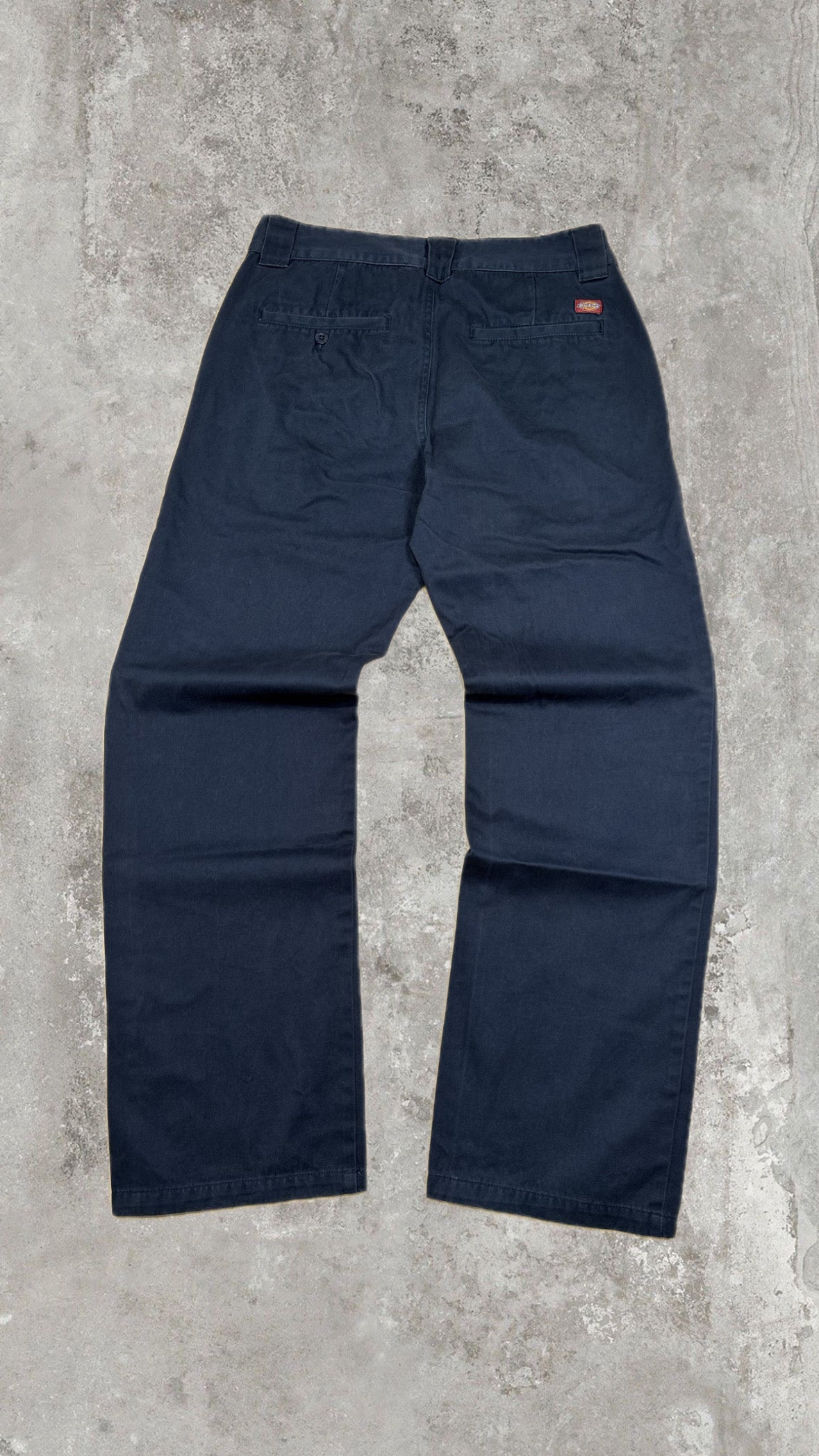 Dickies Navy Wide Leg Work Pants – Pantalone Uomo Vintage