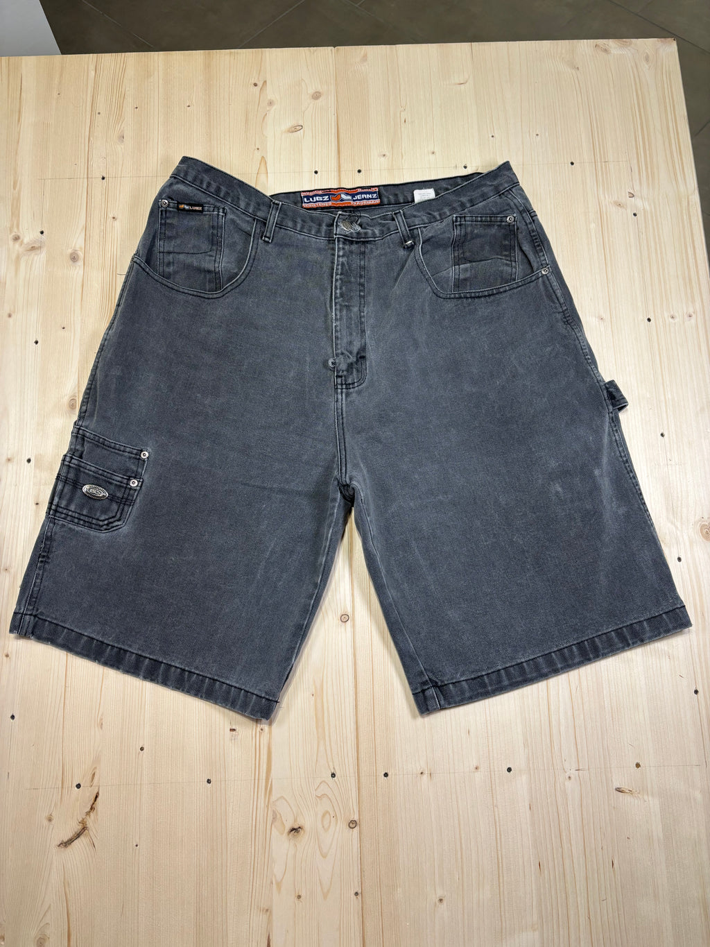 Bermuda Denim Carpenter Lugz Jernz Vintage Y2K Grigio