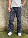Adidas Vintage Track Pants Blu Navy Loose Fit