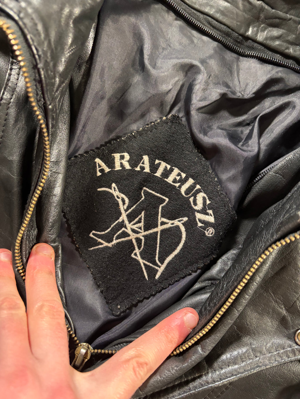 Leather Bomber 80s Vintage