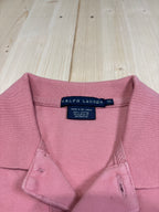Polo Ralph Lauren Rosa con Maxi Logo e Numeri Romani LXVII - Slim Fit Donna