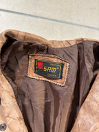 Bomber Vintage 80s in Pelle