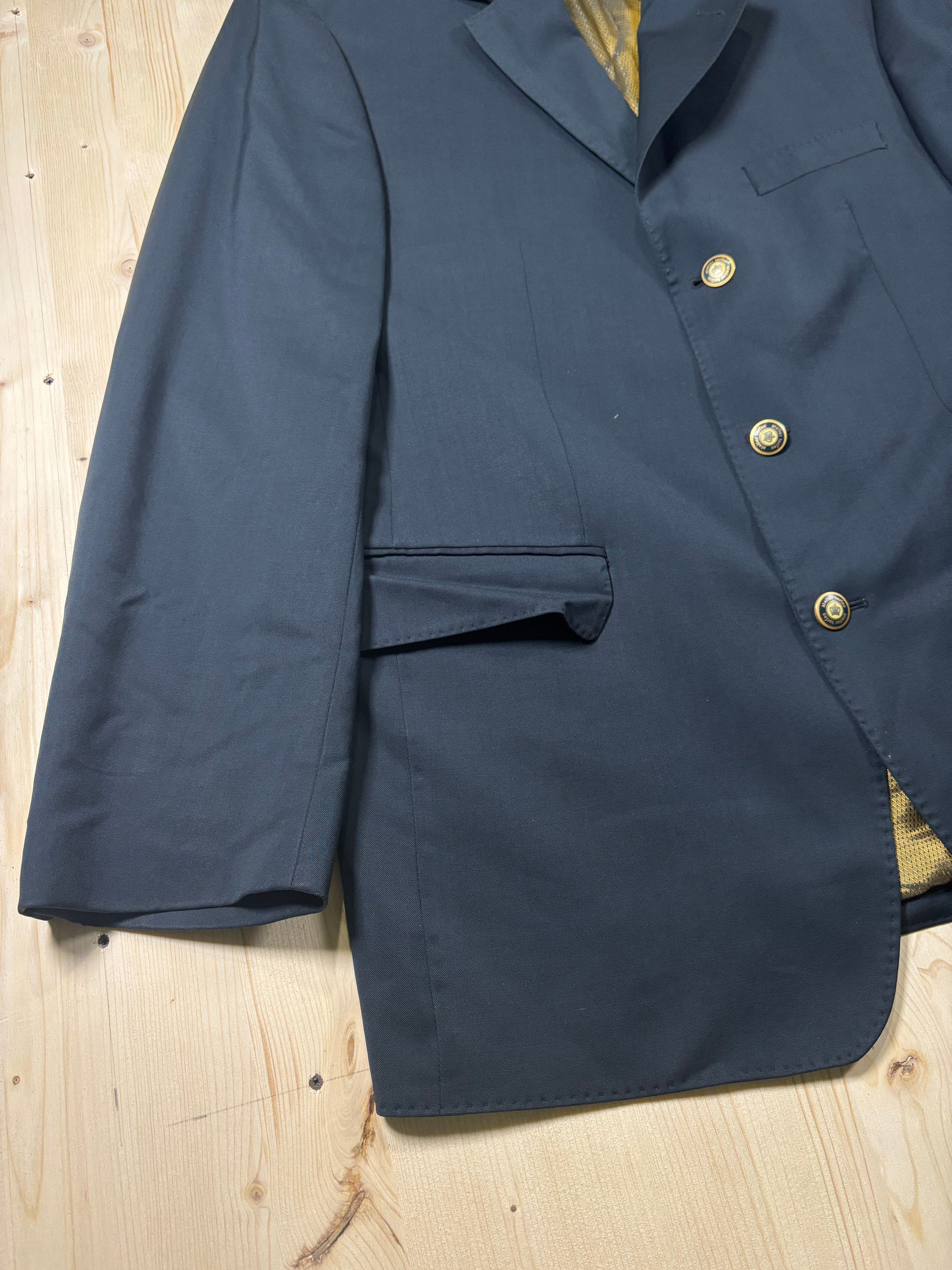 Vintage Italian Navy Blazer – Lanificio F.lli Cerruti Super 110’s Wool