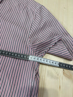Camicia Cropped Vintage a Righe Biaggini Rosso/Bianco