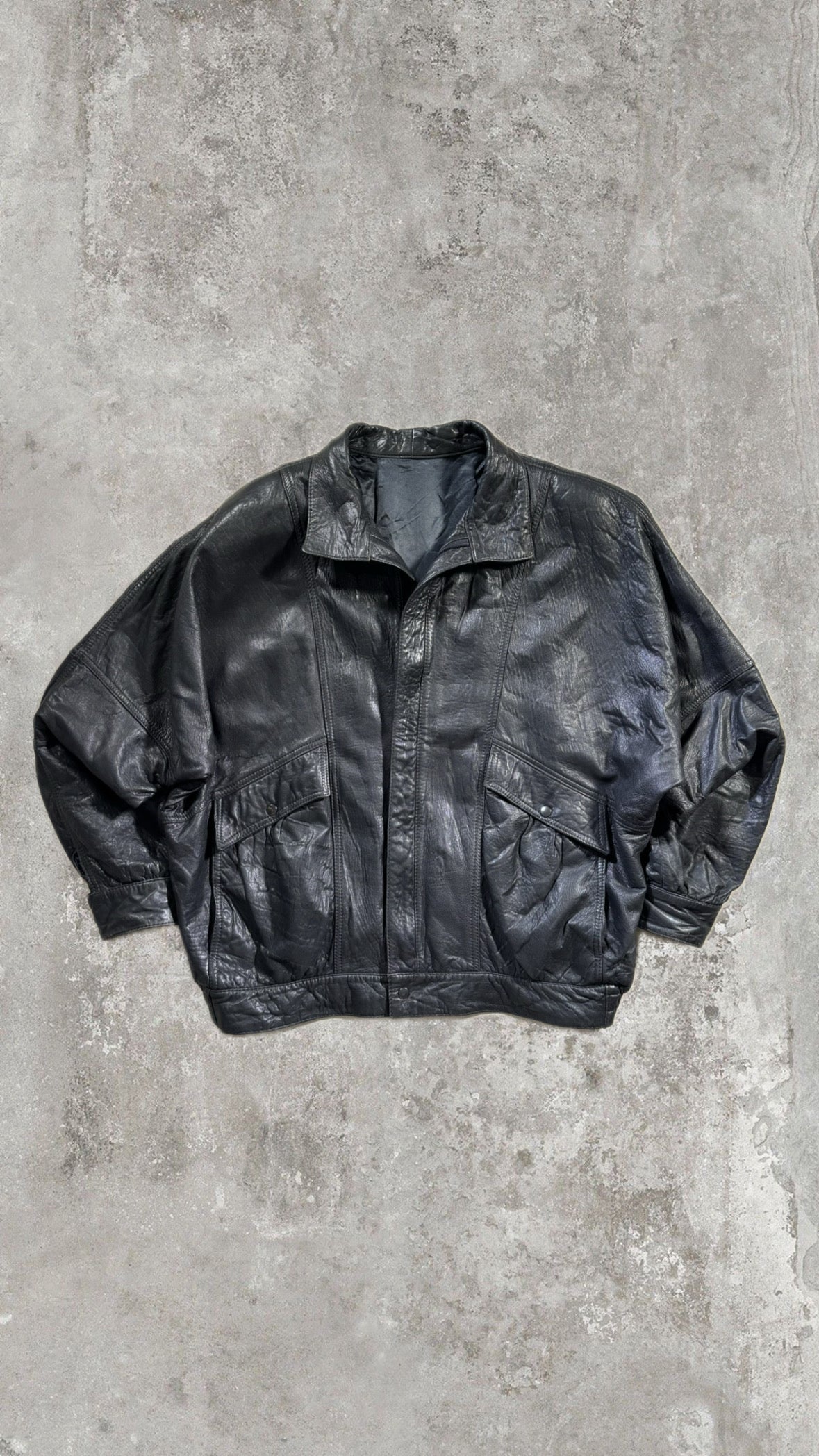 Leather Bomber 80s Vintage