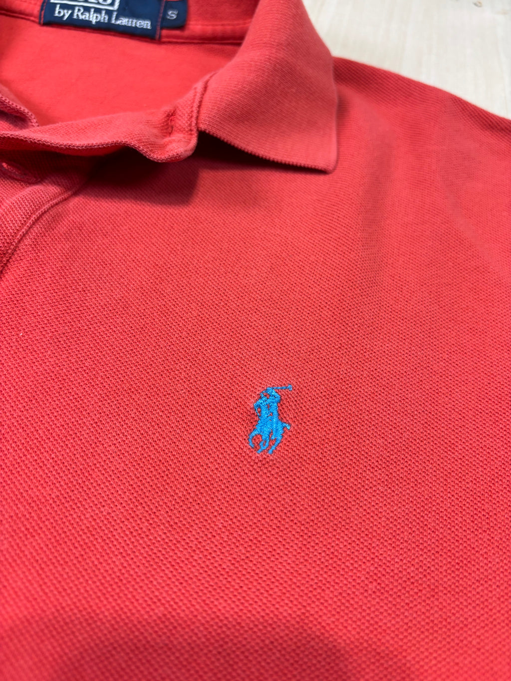 Polo Ralph Lauren Uomo Rossa con Logo Ricamato – Custom/Slim Fit