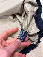 Vintage Chaps Ralph Lauren Hooded Anorak Jacket Beige / Navy