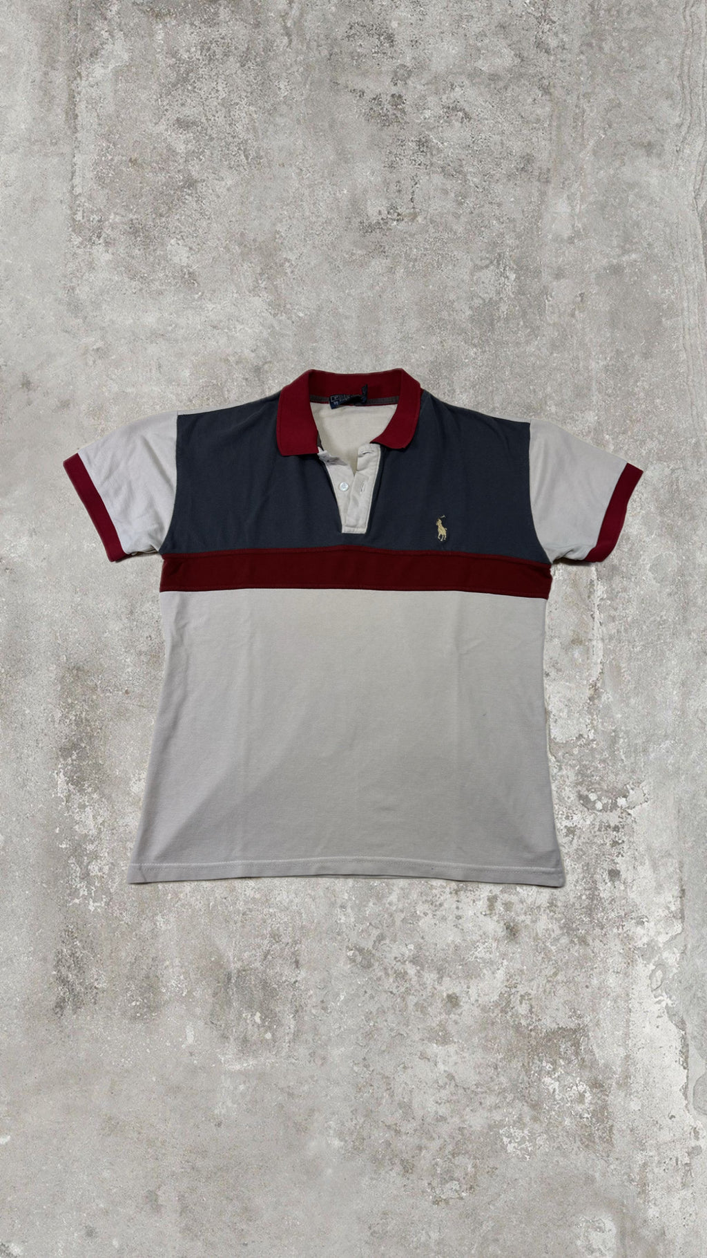 Polo Ralph Lauren Uomo Multicolor Color Block in Cotone con Logo