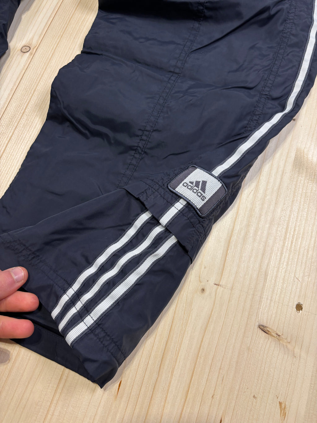Adidas Vintage Track Pants Blu Navy Loose Fit